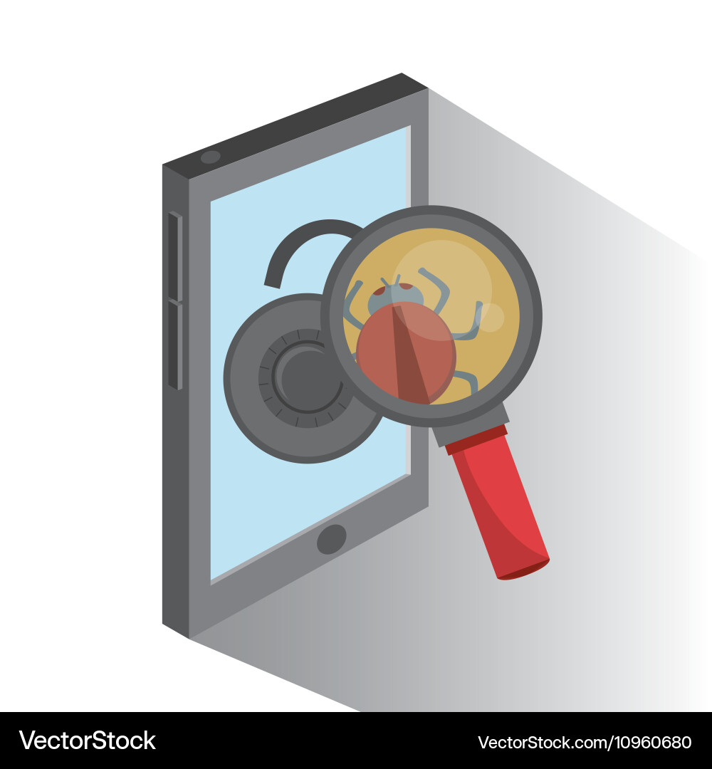 Security data and cyber system design vector image