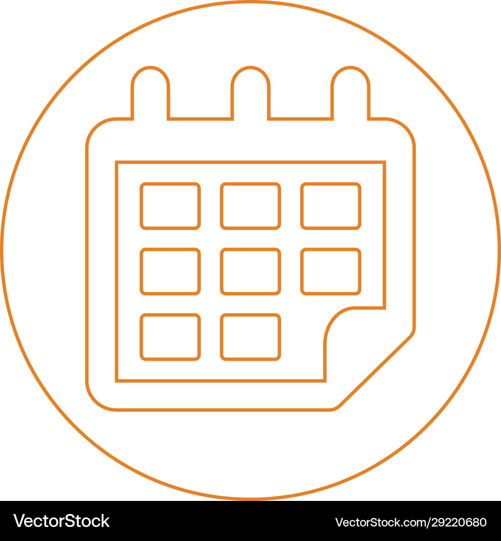 Timer event delivery date schedule icon vector image