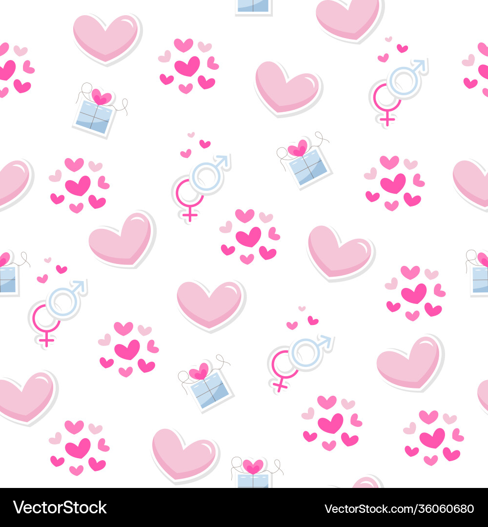 Valentine s day abstract background pattern Vector Image