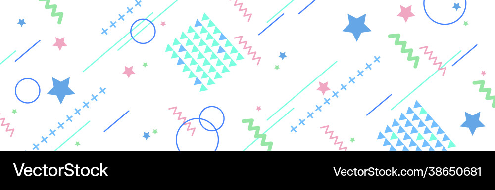 Abstract background with different geometric vector image