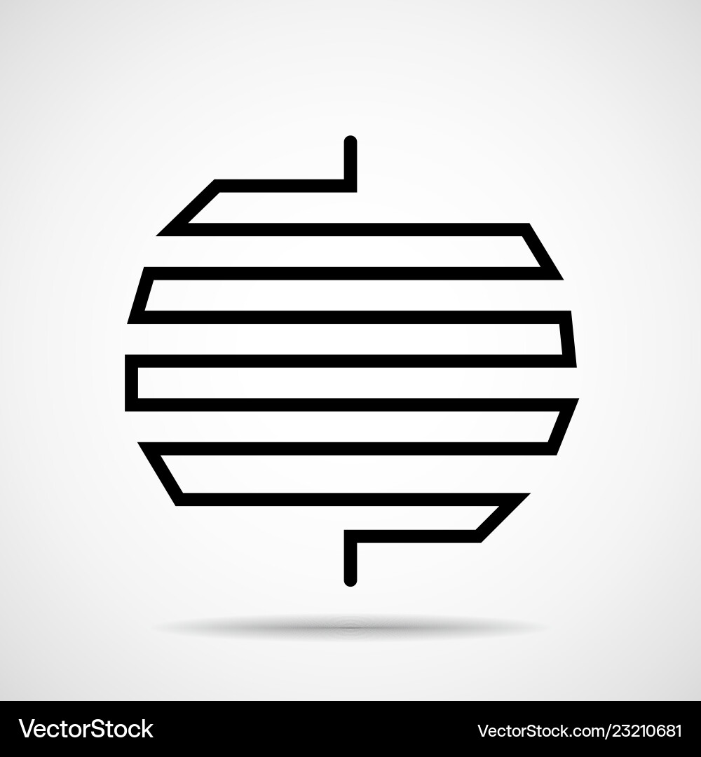 Abstract circle of line design element Abstract circle of line design element Vector Image
