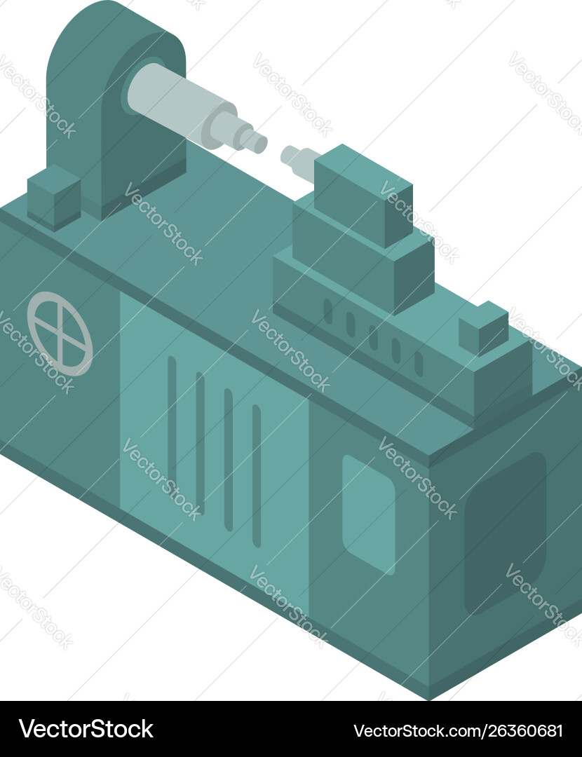 Machine-tool icon isometric style Machine-tool icon isometric style vector image