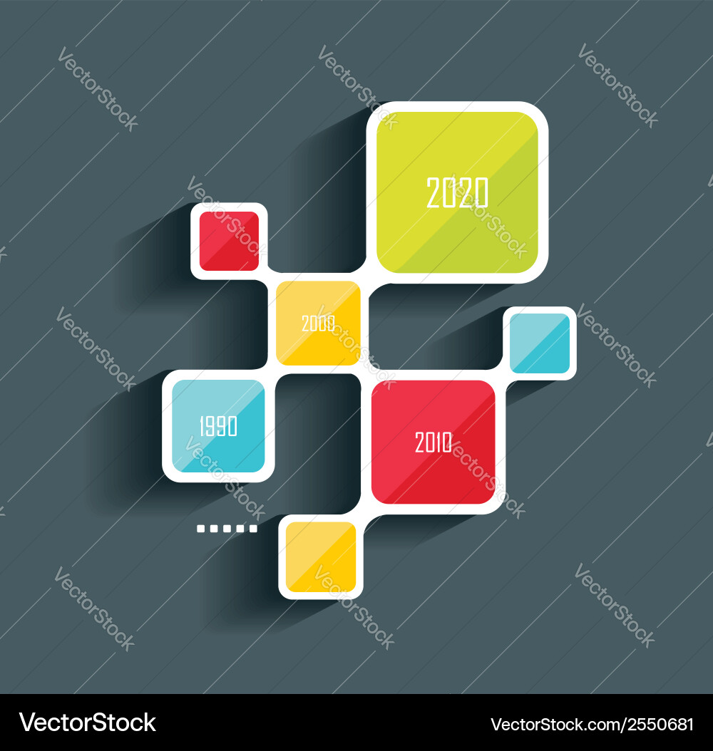 Modern Circular Data Visualization vector image