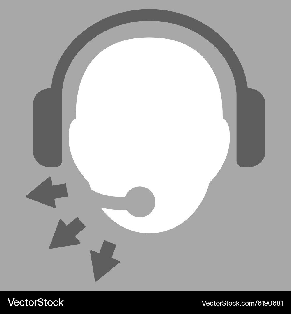 Operator message icon vector image