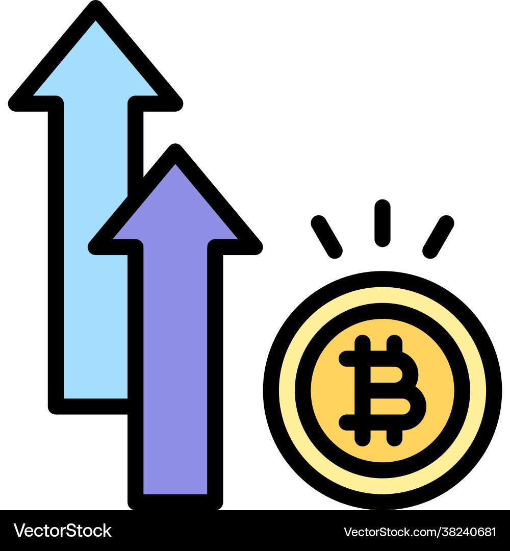 Price increase icon cryptocurrency related – Royalty-Free Vector |  VectorStock