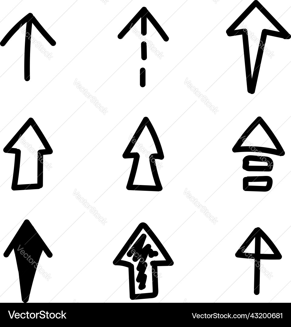 Set of black handdrawing in multiple shape Set of black handdrawing in multiple shape vector image