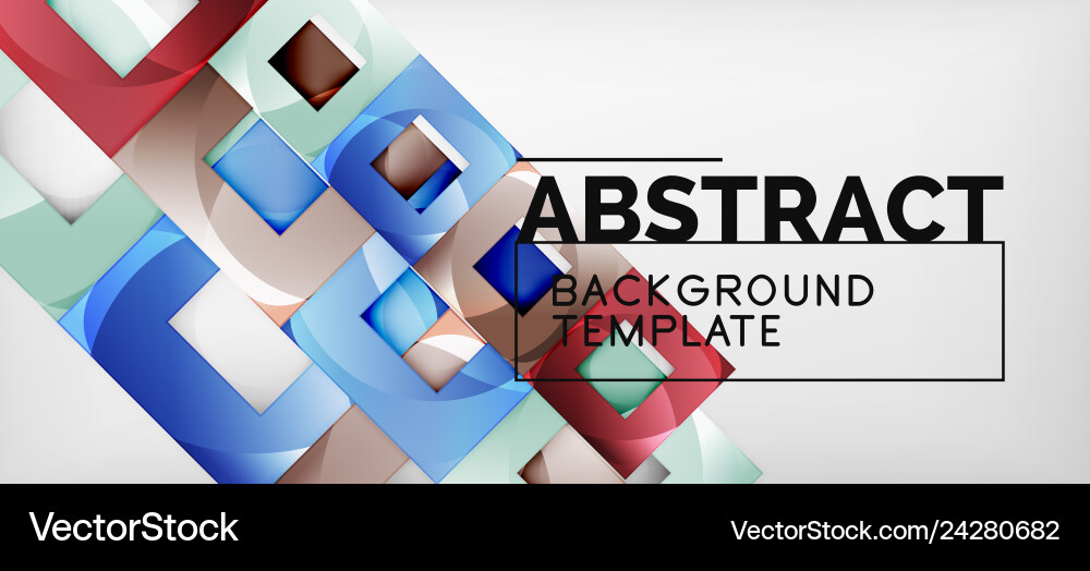 Background with color squares composition modern Background with color squares composition modern vector image