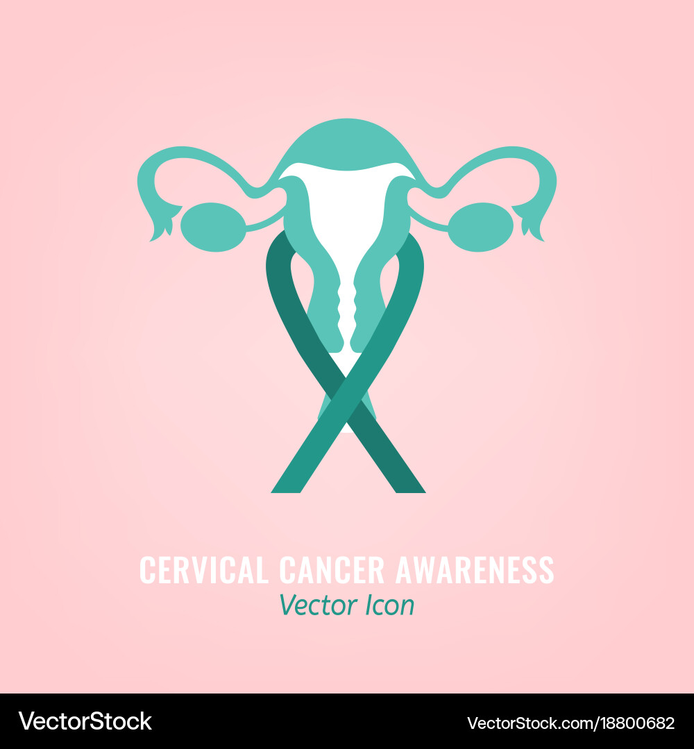 Cervical cancer awareness – Royalty-Free Vector | VectorStock, image size:1000x1080