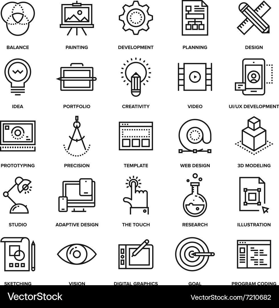 Design and development vector image