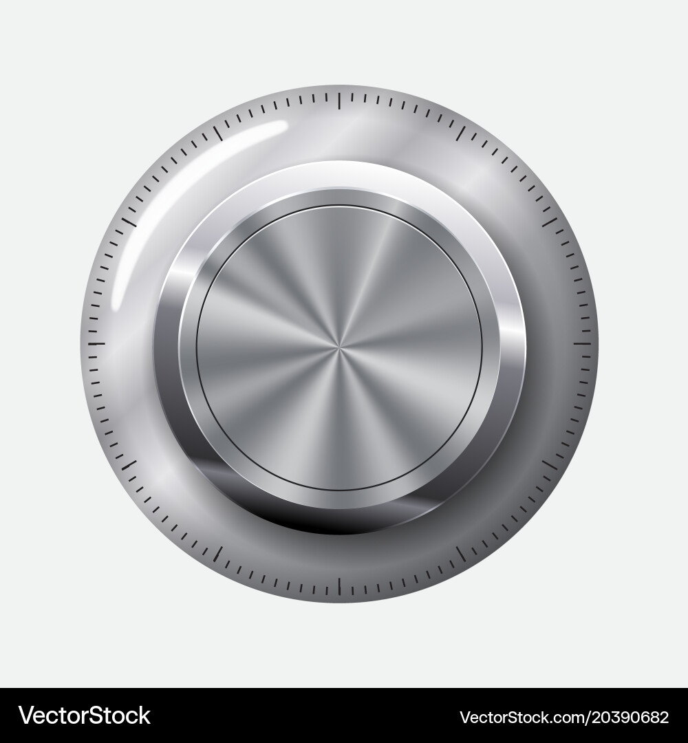 Dial knob level Royalty Free Vector Image - VectorStock