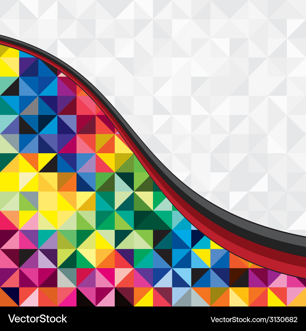 Geometric Triangle Pattern vector image