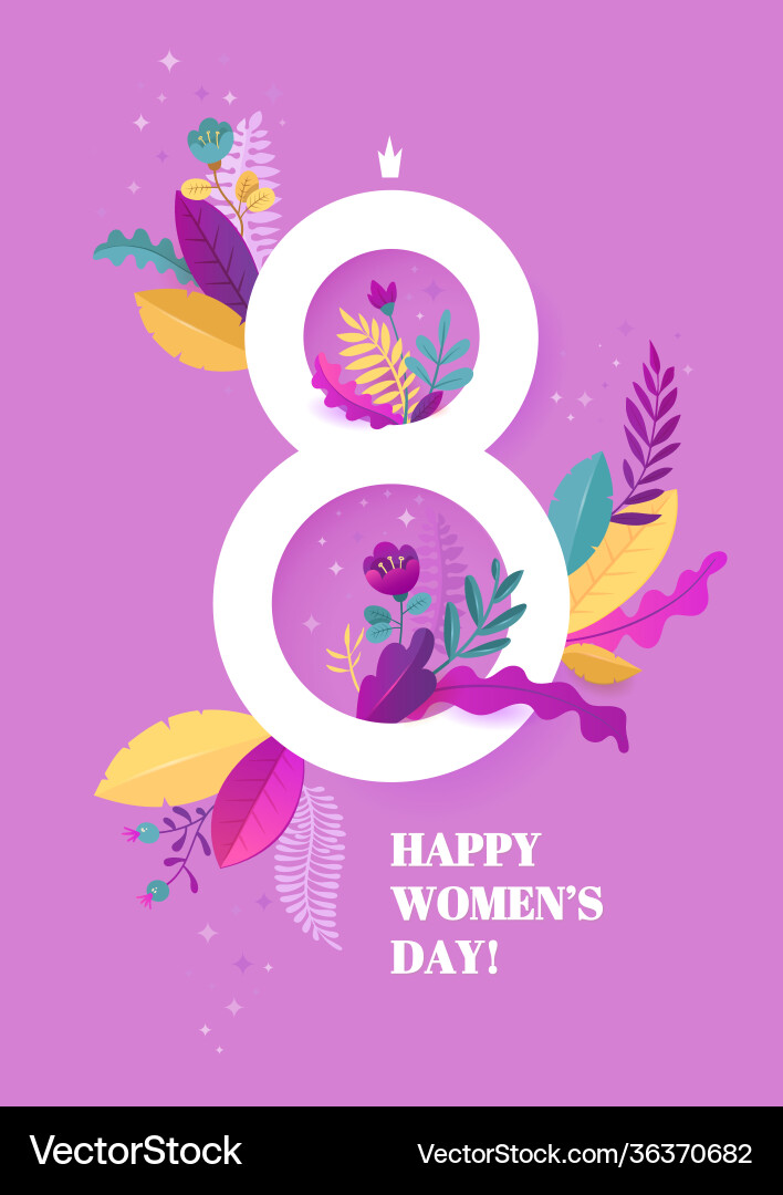 International womens day march 8 banner International womens day march 8 banner vector image