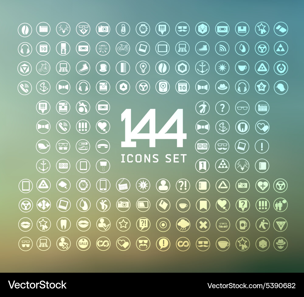 Modern thin line icons for web and mobile vector image