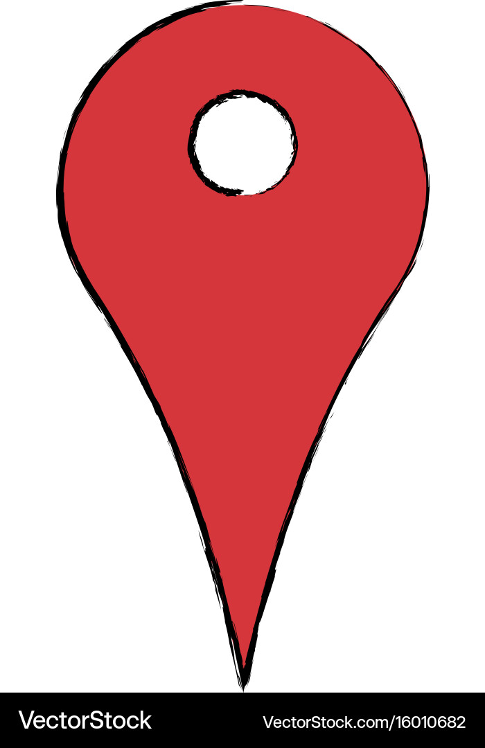 Pointer map navigation gps guide app Vector Image