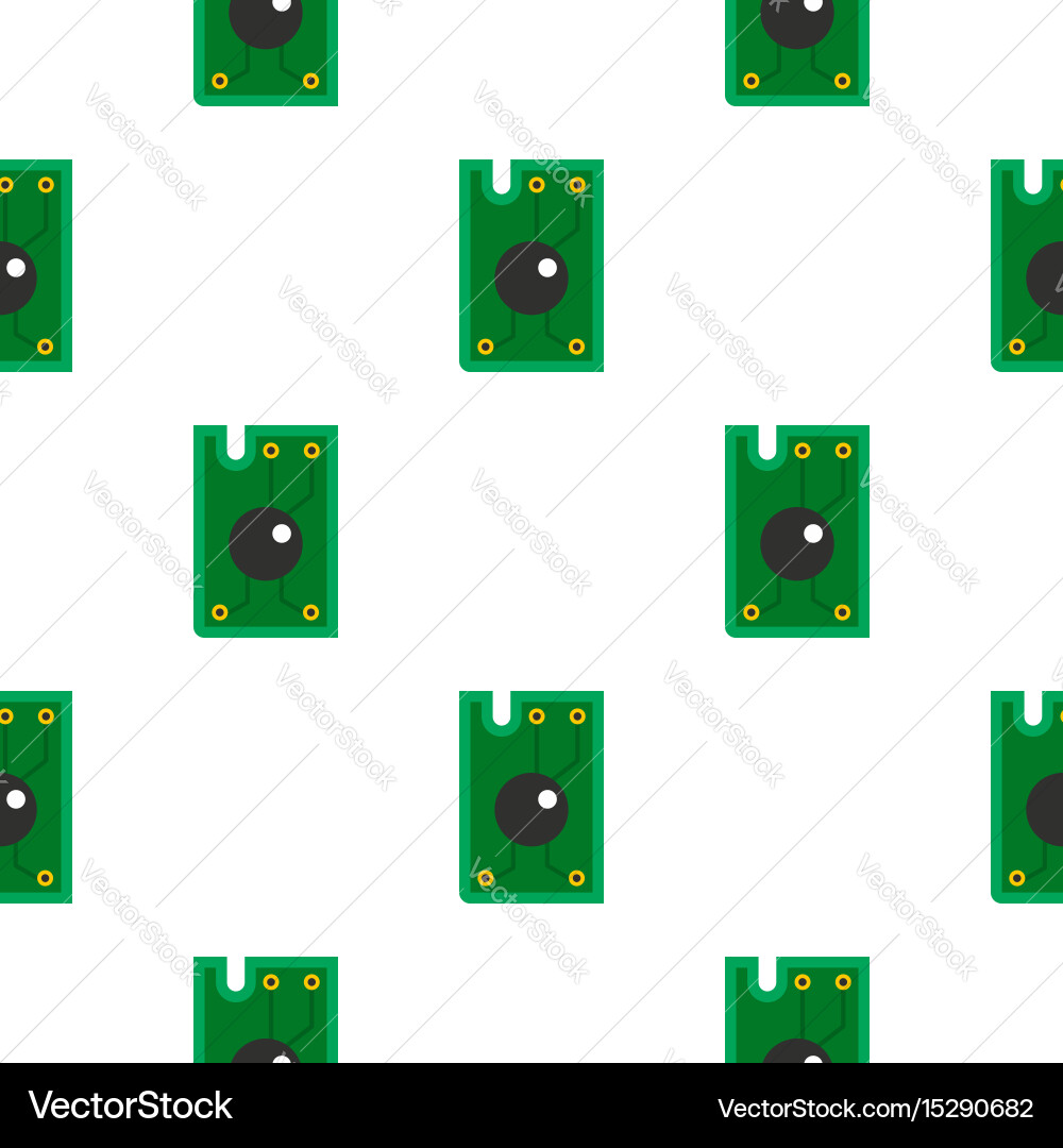 Processor chip pattern flat Vector Image
