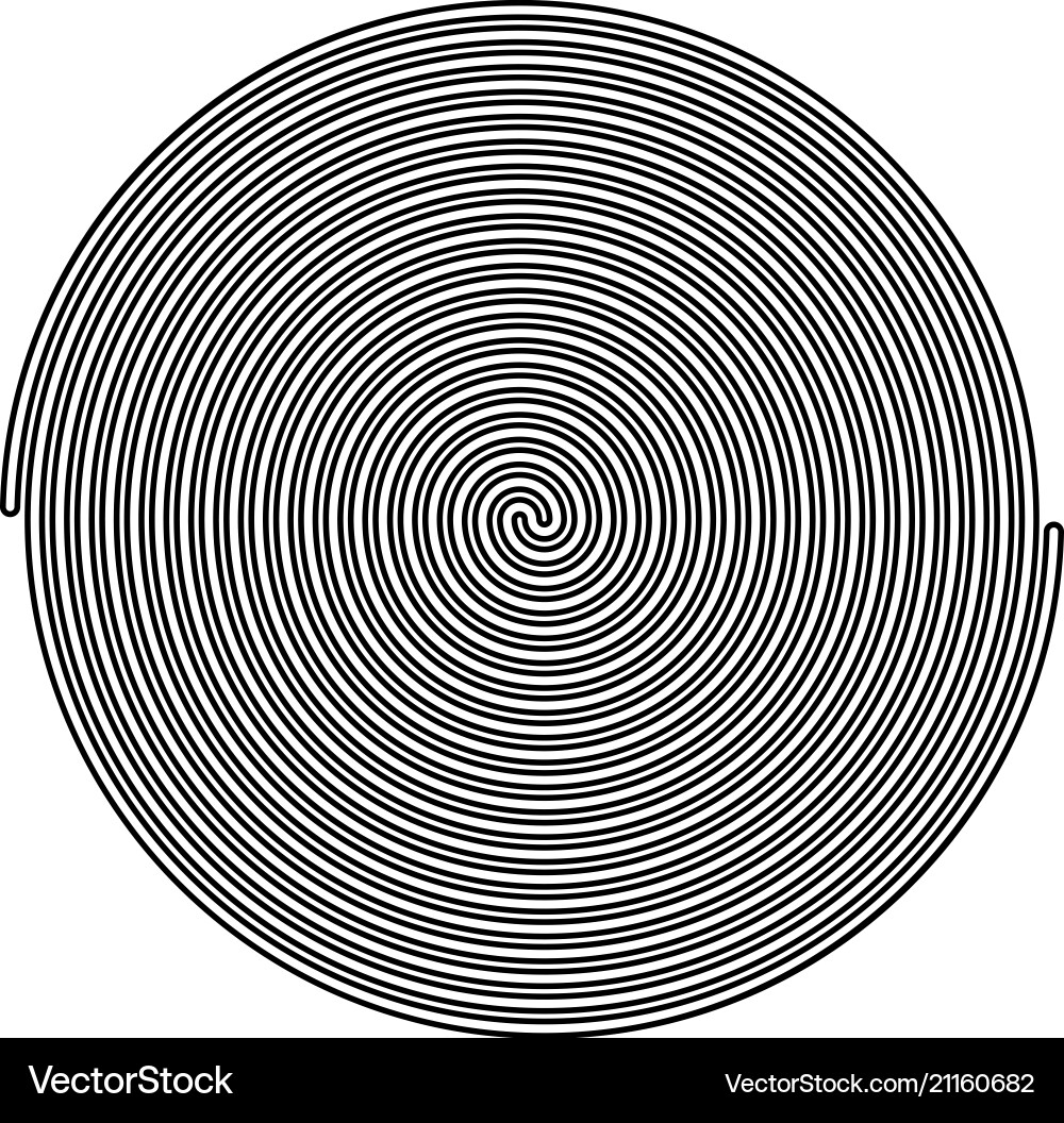 Spiral Symbol schwarz Farbe flach Stil einfaches Bild Spiral Symbol schwarz Farbe flach Stil einfaches Bild Vektorbild
