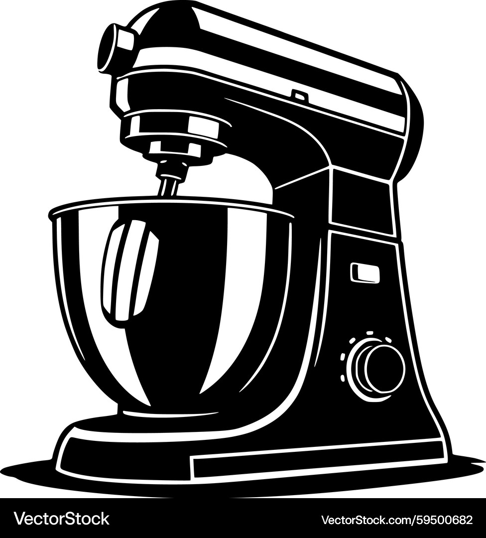 Vintage Kitchen Mixer – Royalty-Free Vector | VectorStock, image size:976x1080