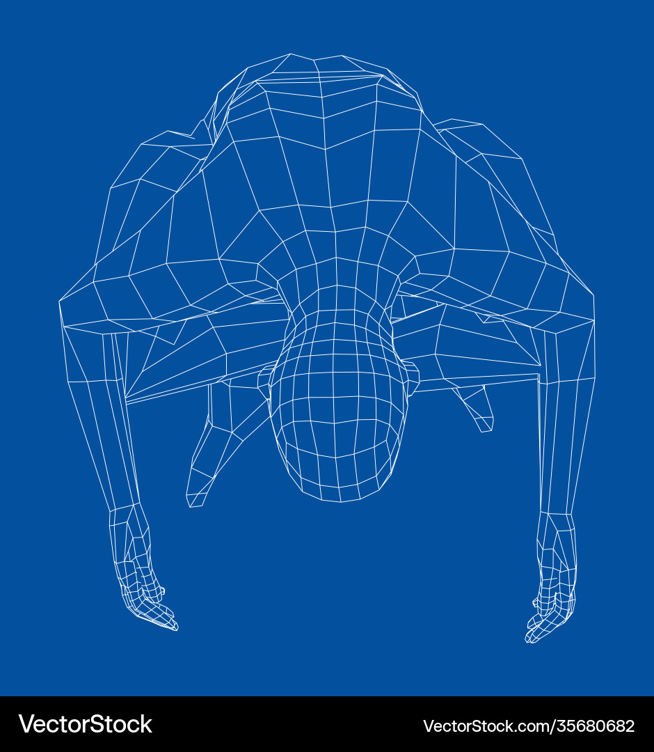 Wireframe man relaxing in lotus position Wireframe man relaxing in lotus position vector image