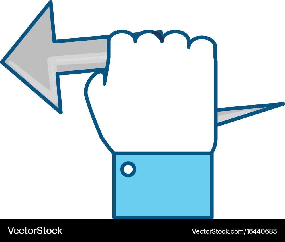 Arrow pointer symbol vector image