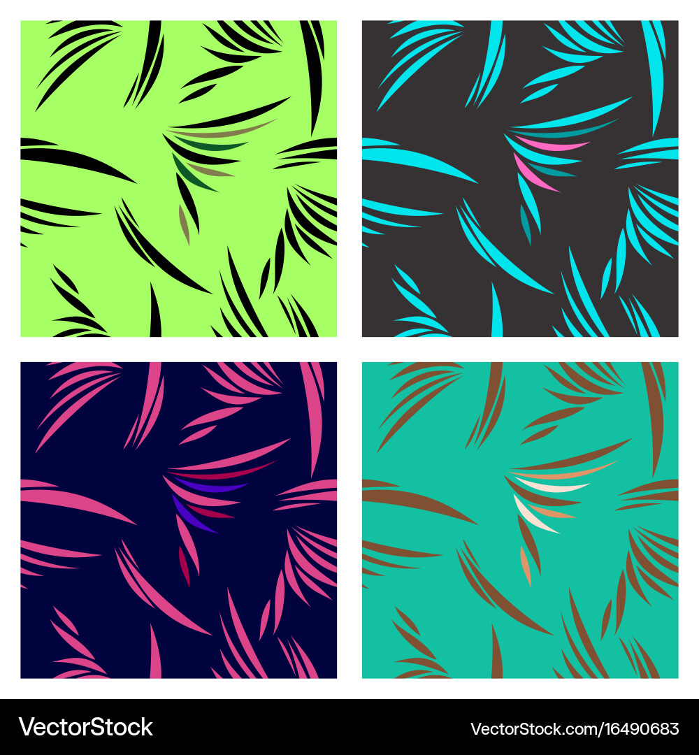 Assembly of patterns in striped style vector image