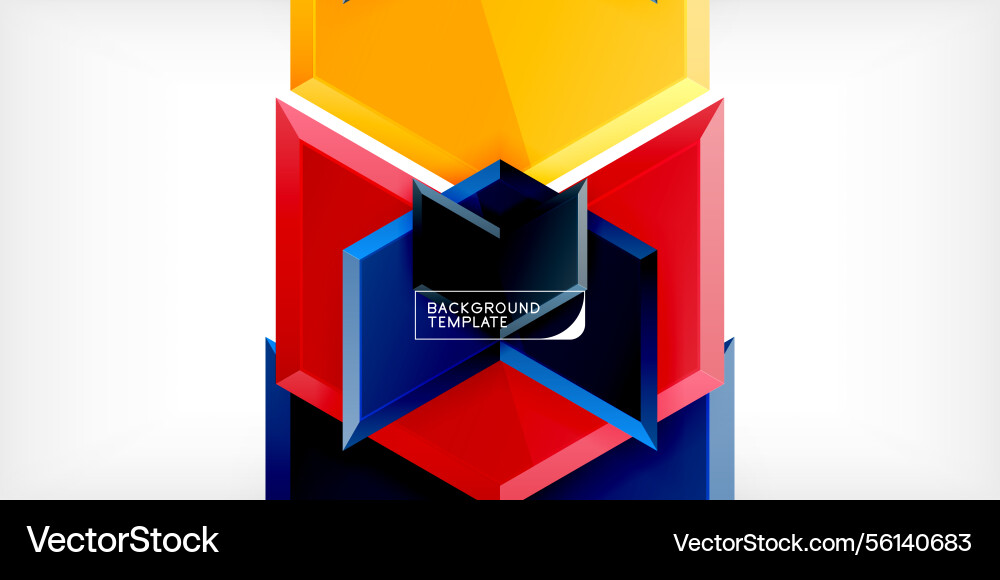 Bright geometric shapes create abstract design Bright geometric shapes create abstract design vector image