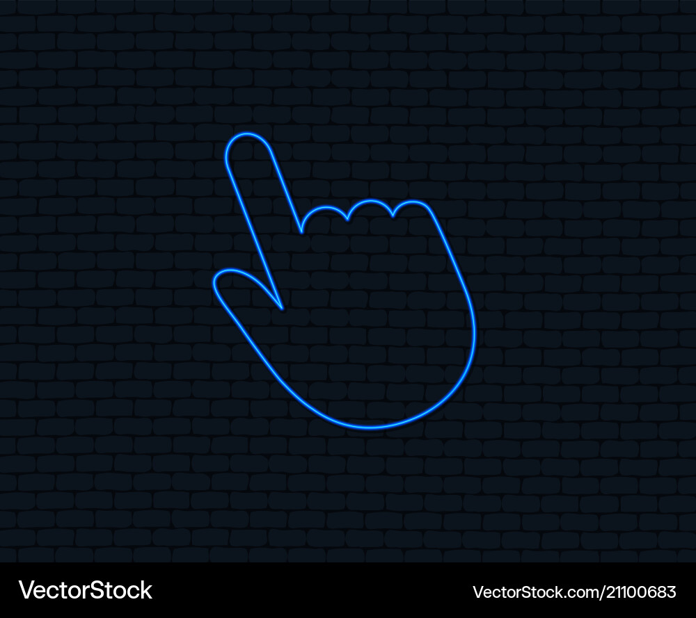Click pointer icon hand cursor sign vector image