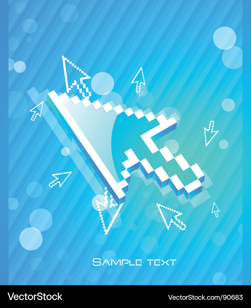 Digital cursor vector image