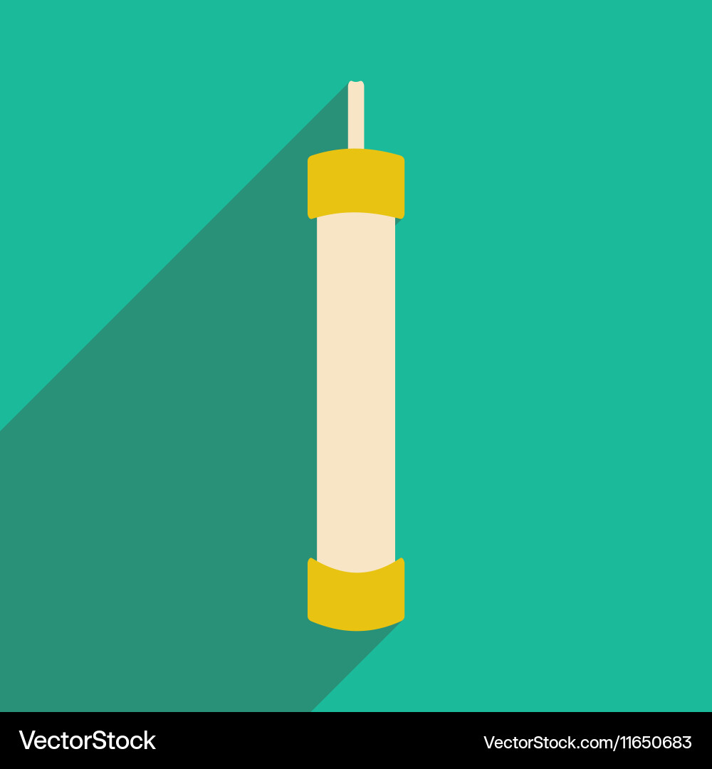 Flat with shadow icon and mobile application hand vector image