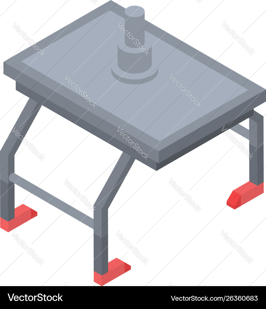 Machine-tool table icon isometric style Machine-tool table icon isometric style Vector Image