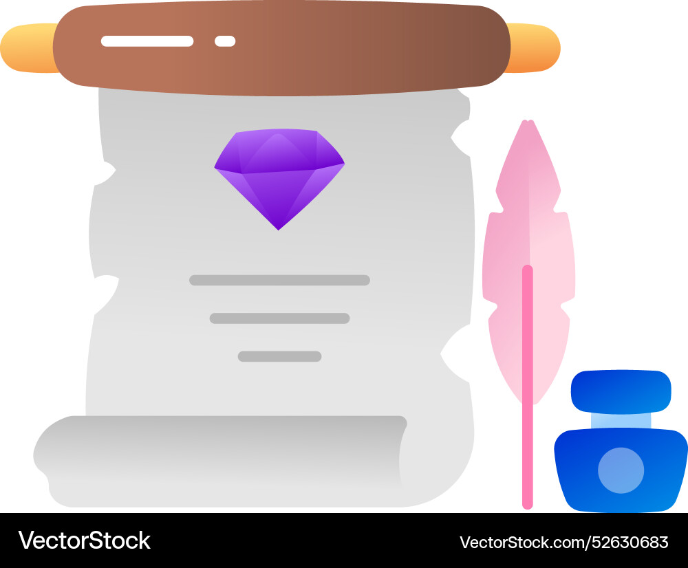 Magic scroll Vector Image
