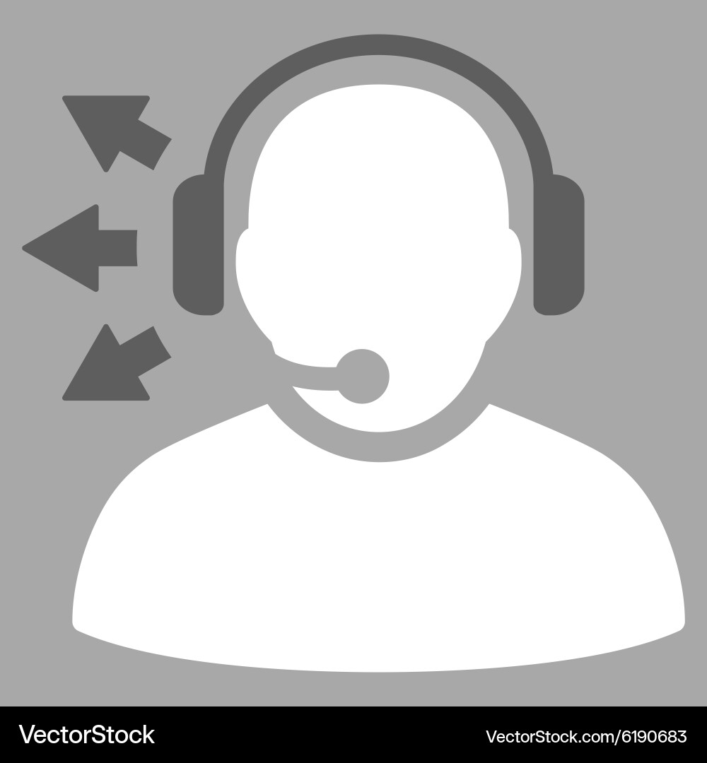 Operator message icon vector image