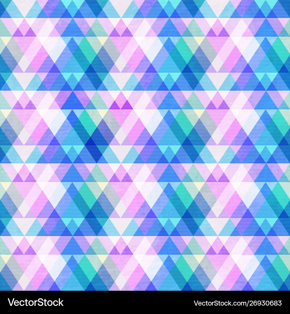 Pastel Triangle Color Pattern vector image