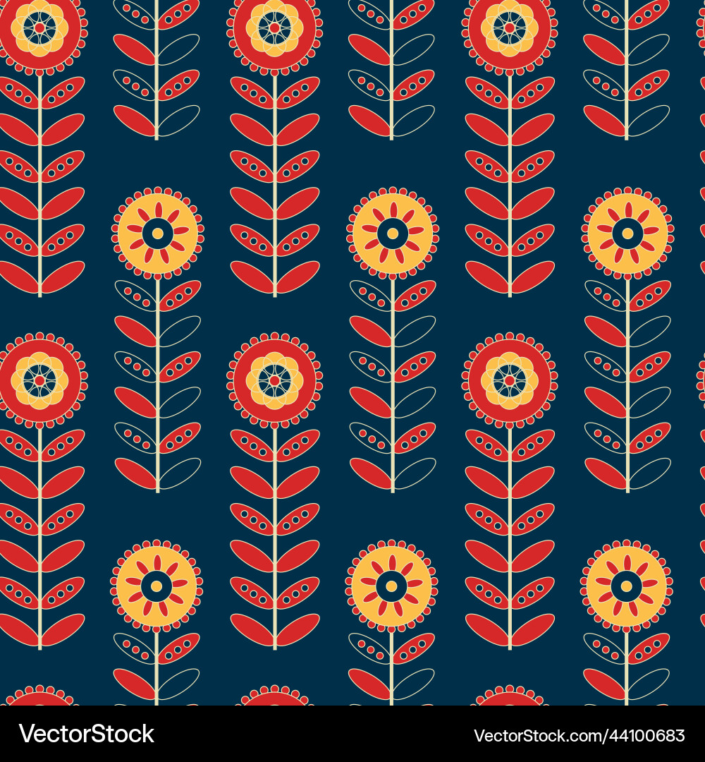 Scandinavian seamless pattern nordic design Scandinavian seamless pattern nordic design vector image