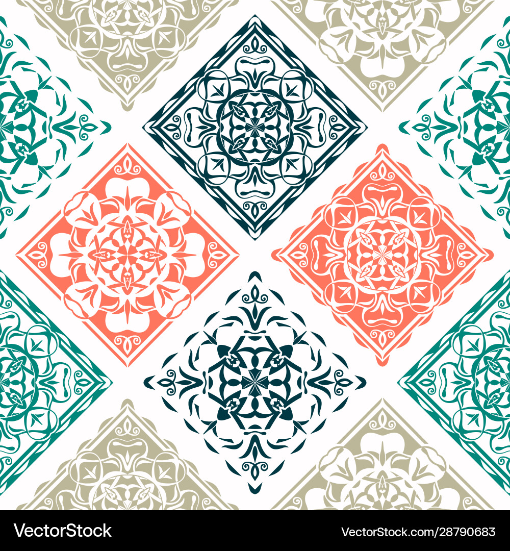 Seamless pattern background with rombs Seamless pattern background with rombs vector image