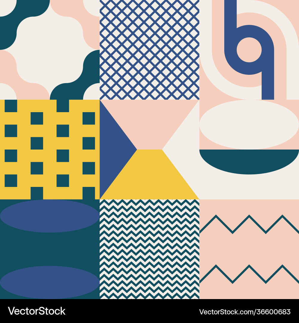 Square form abstract pattern design Square form abstract pattern design vector image