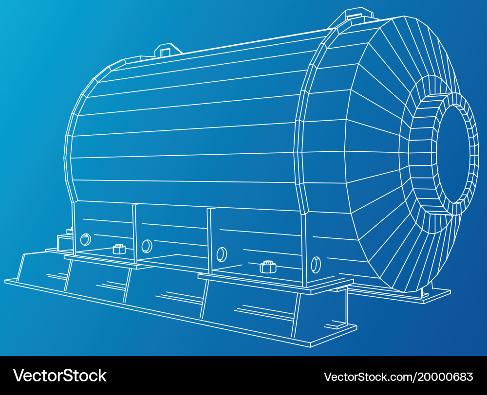 Wire-frame engine tracing of 3d eps vector image