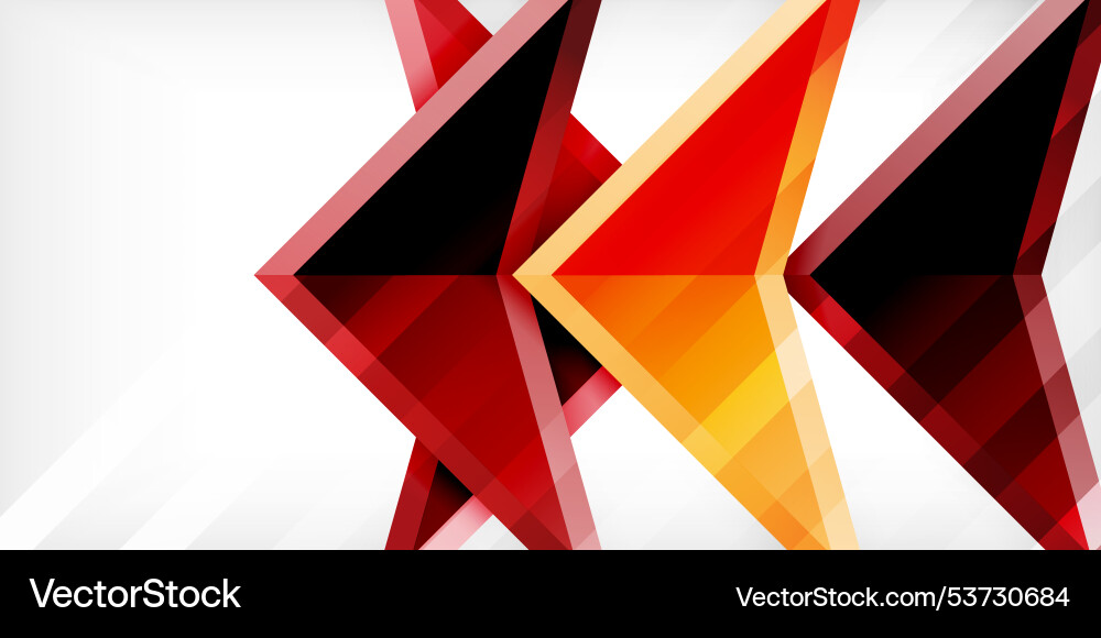 Arrows with 3d effect abstract background Vector Image