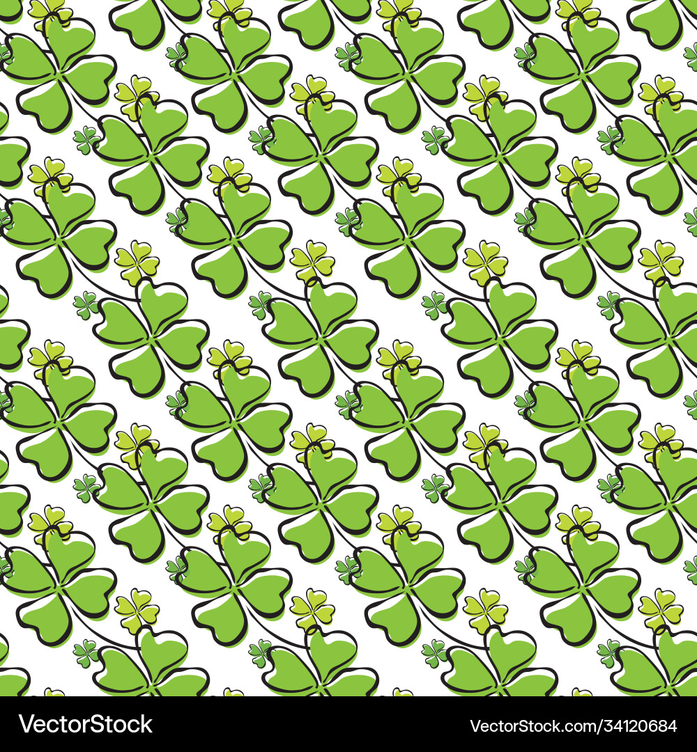 Clover seamless pattern Clover seamless pattern Vector Image