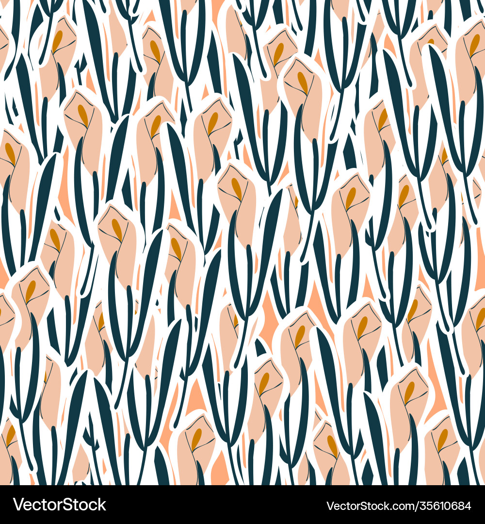 Elegant Calla Lily Pattern vector image