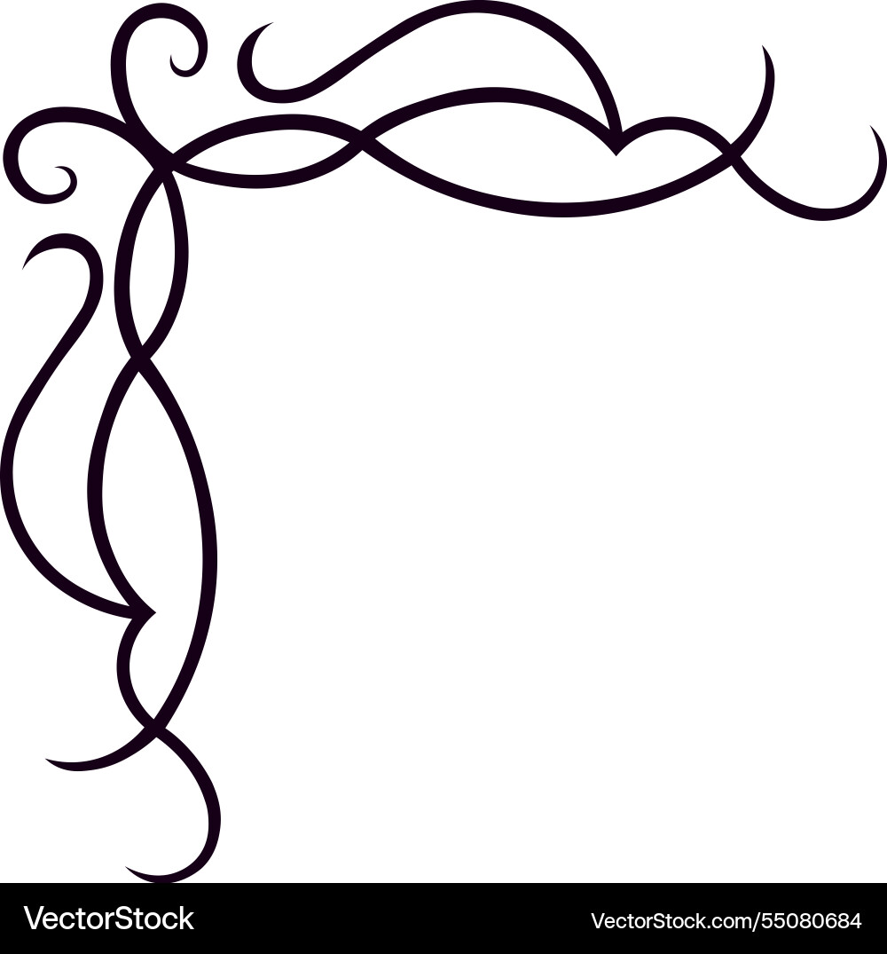 Elegant corner border creating a sophisticated Elegant corner border creating a sophisticated vector image