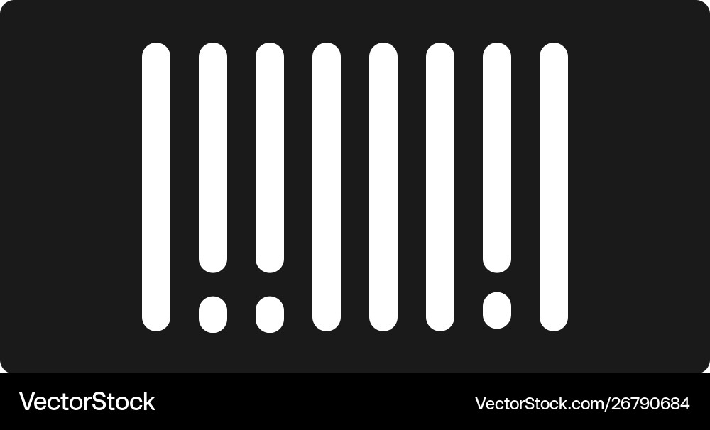 Mass production bar code icon - simple element Mass production bar code icon - simple element vector image