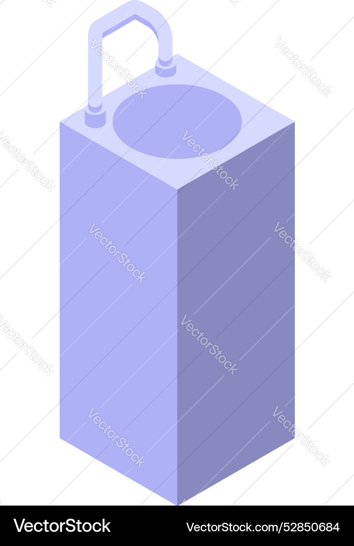 Moderner öffentlicher Trinkwasserbrunnen Moderner öffentlicher Trinkwasserbrunnen vektorbild
