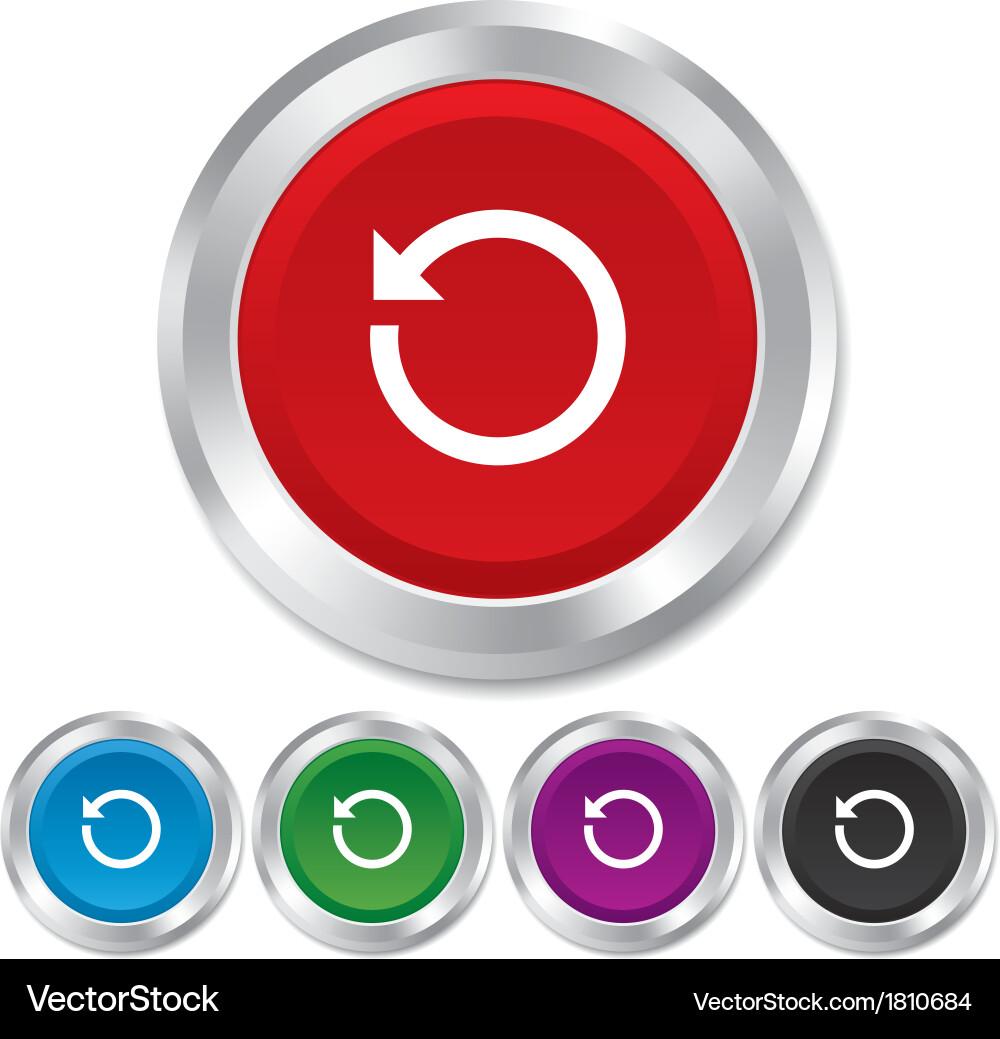 Repeat icon refresh symbol loop sign vector image