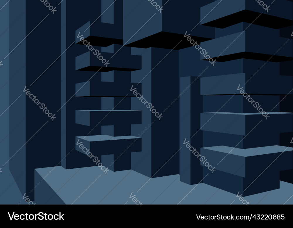 Architecture background with abstract cubes Architecture background with abstract cubes vector image