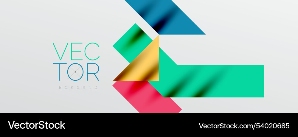 Dynamic lines and triangles Vector Image