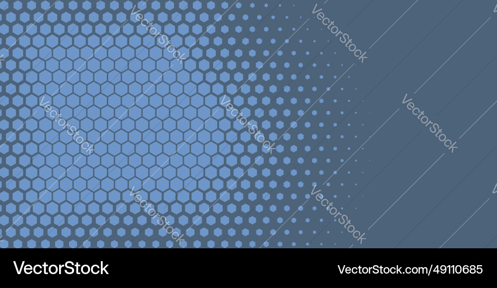 Geometric abstract hexagon two color background vector image