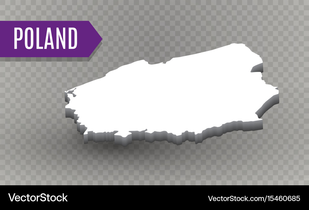 High quality map of poland with borders Vector Image