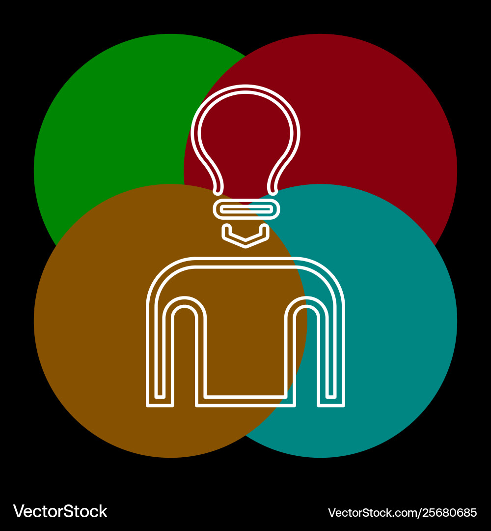 Idea icon element Vector Image