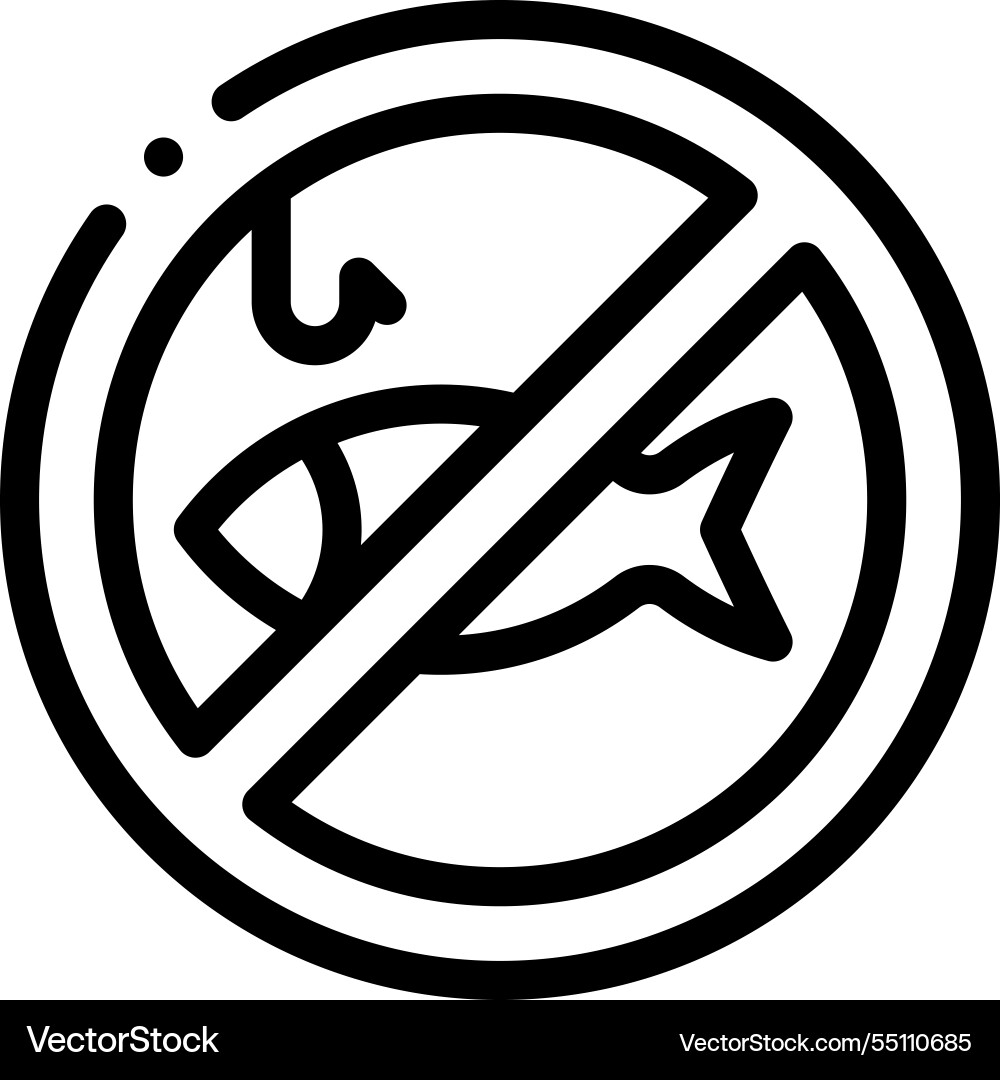 No flash icon thin linear style design isolated Vector Image