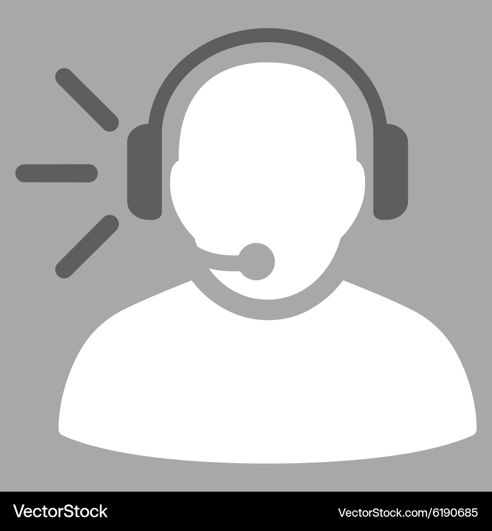 Operator message icon vector image